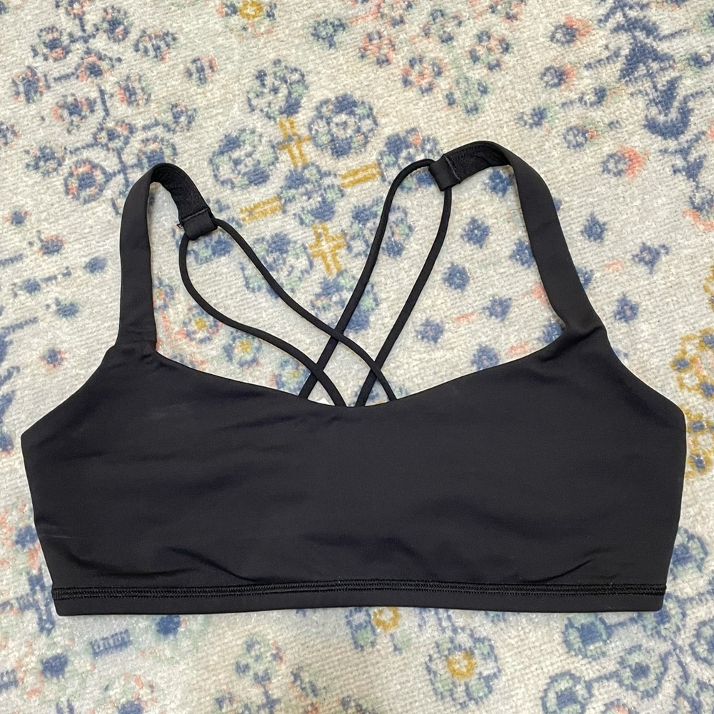 Lululemon Black Criss Cross Sports Bra